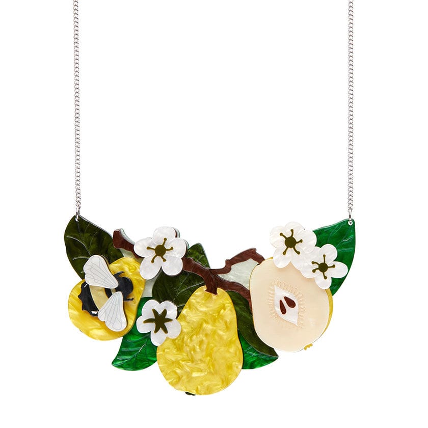 Compare the Pear Statement Necklace  -  Erstwilder  -  Quirky Resin and Enamel Accessories