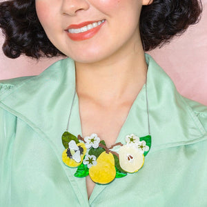 Compare the Pear Statement Necklace  -  Erstwilder  -  Quirky Resin and Enamel Accessories
