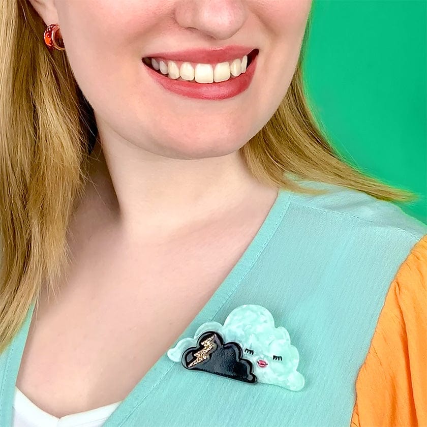 Stella the Storm Brooch  -  Erstwilder  -  Quirky Resin and Enamel Accessories
