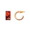Turn a New Leaf Enamel Huggie Earrings  -  Erstwilder  -  Quirky Resin and Enamel Accessories