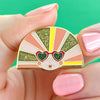 Groovy U.V. Enamel Pin  -  Erstwilder  -  Quirky Resin and Enamel Accessories