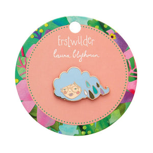 Lainey the Rainy Enamel Pin  -  Erstwilder  -  Quirky Resin and Enamel Accessories