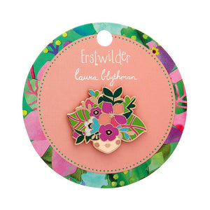 Spring to Life Enamel Pin  -  Erstwilder  -  Quirky Resin and Enamel Accessories