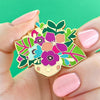 Spring to Life Enamel Pin  -  Erstwilder  -  Quirky Resin and Enamel Accessories