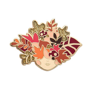 Turn a New Leaf Enamel Pin  -  Erstwilder  -  Quirky Resin and Enamel Accessories
