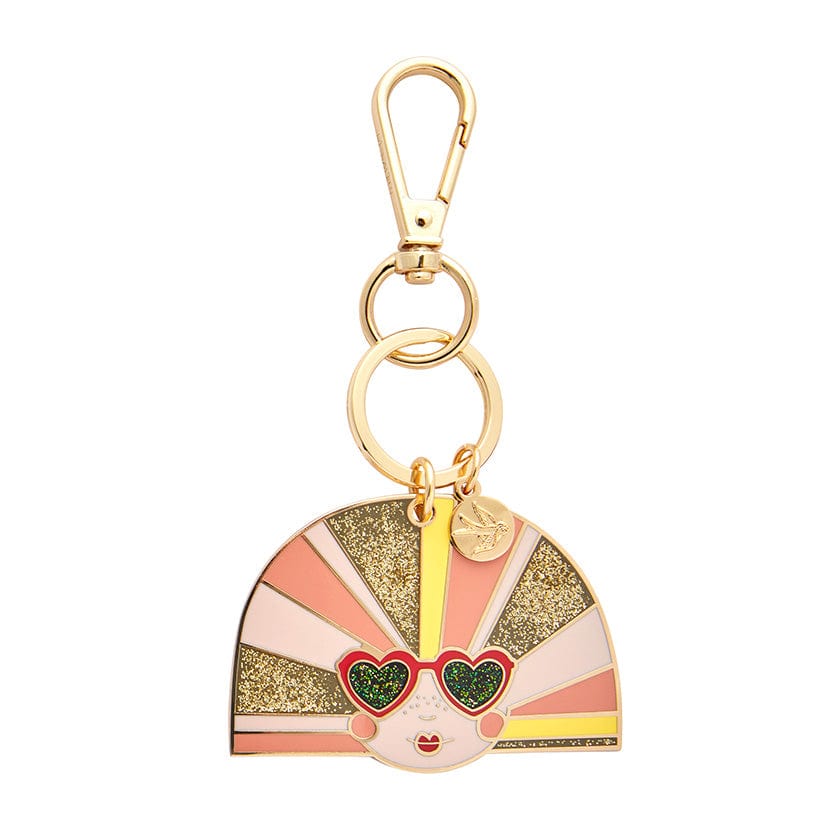 Groovy U.V. Enamel Keyring  -  Erstwilder  -  Quirky Resin and Enamel Accessories