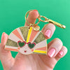 Groovy U.V. Enamel Key Ring