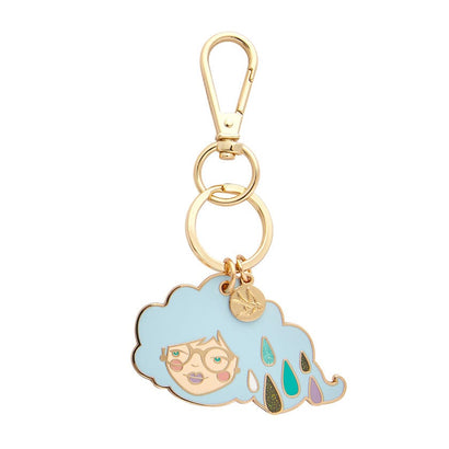 Lainey the Rainy Enamel Keyring  -  Erstwilder  -  Quirky Resin and Enamel Accessories