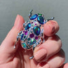 Nature's Noel Stone Set Crystal Brooch