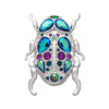 Nature's Noel Stone Set Crystal Brooch  -  Erstwilder  -  Quirky Resin and Enamel Accessories