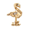 Flamboyant Flamingo Funk Stone Set Crystal Brooch  -  Erstwilder  -  Quirky Resin and Enamel Accessories