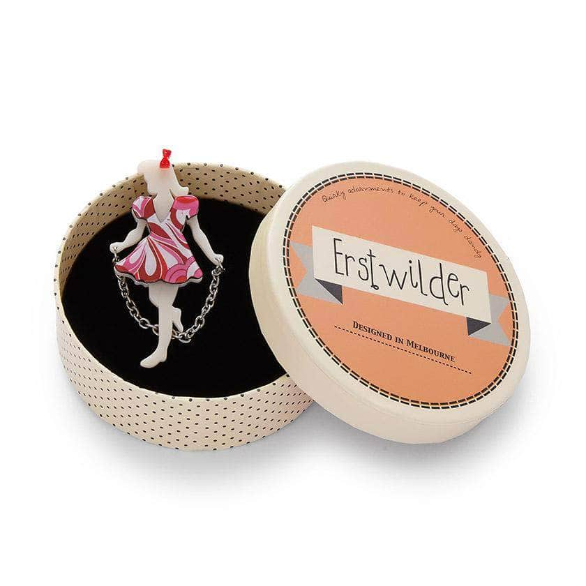 Erstwilder Skipping Suzie Brooch BH4062-2082