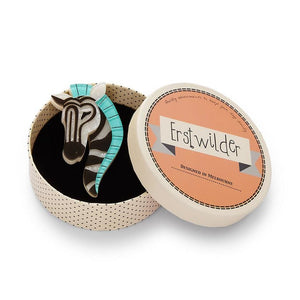 Erstwilder Zelda the Zany Zebra Brooch BH4384-8030