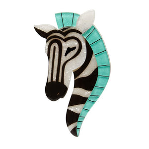 Erstwilder Zelda the Zany Zebra Brooch BH4384-8030
