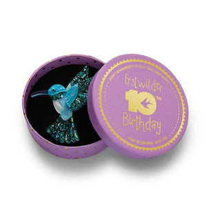 Erstwilder Hyacinth the Hummingbird Brooch BH5282-3044