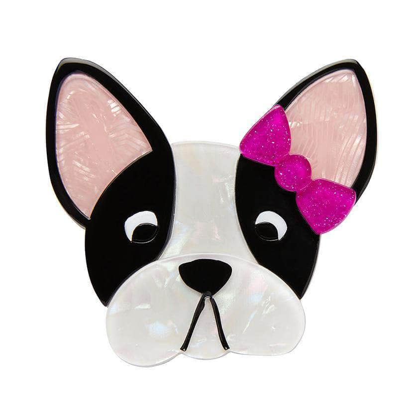 Erstwilder Felicia the Frenchie Dog Brooch BH5632-8050