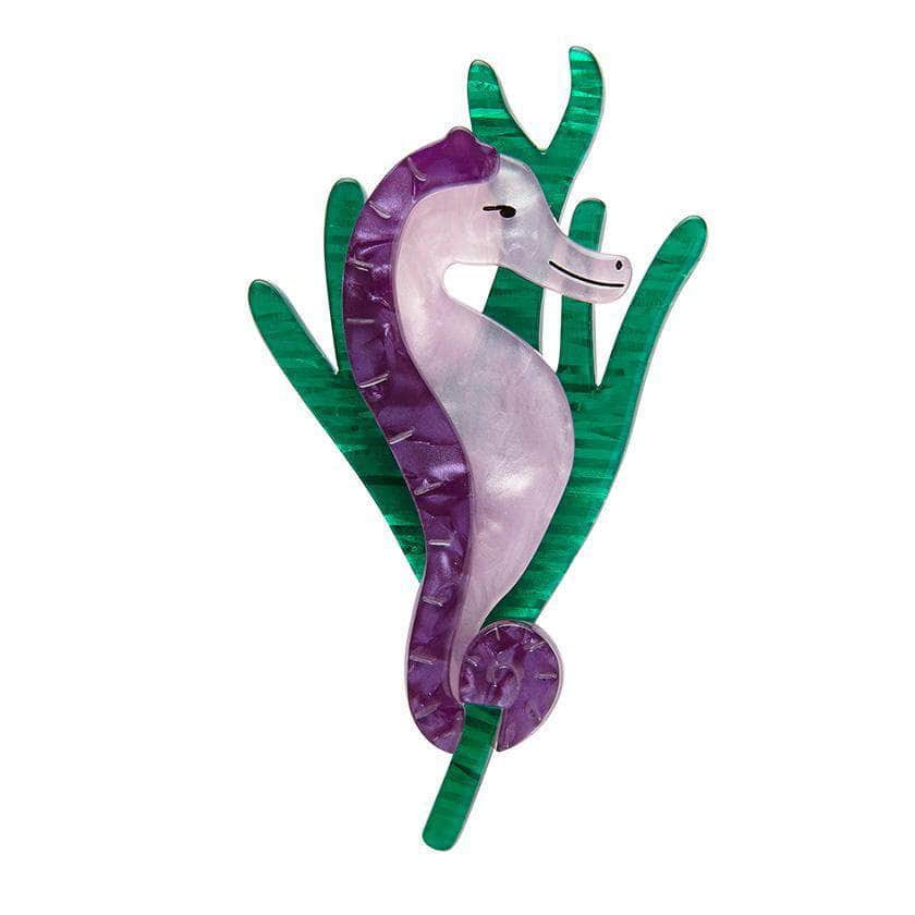 Erstwilder Sandy the Shy Seahorse Brooch BH5747-5040