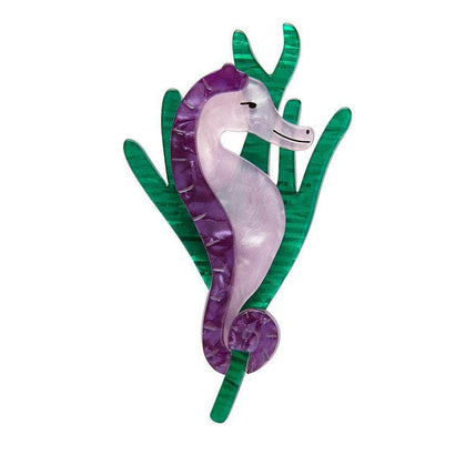 Erstwilder Sandy the Shy Seahorse Brooch BH5747-5040