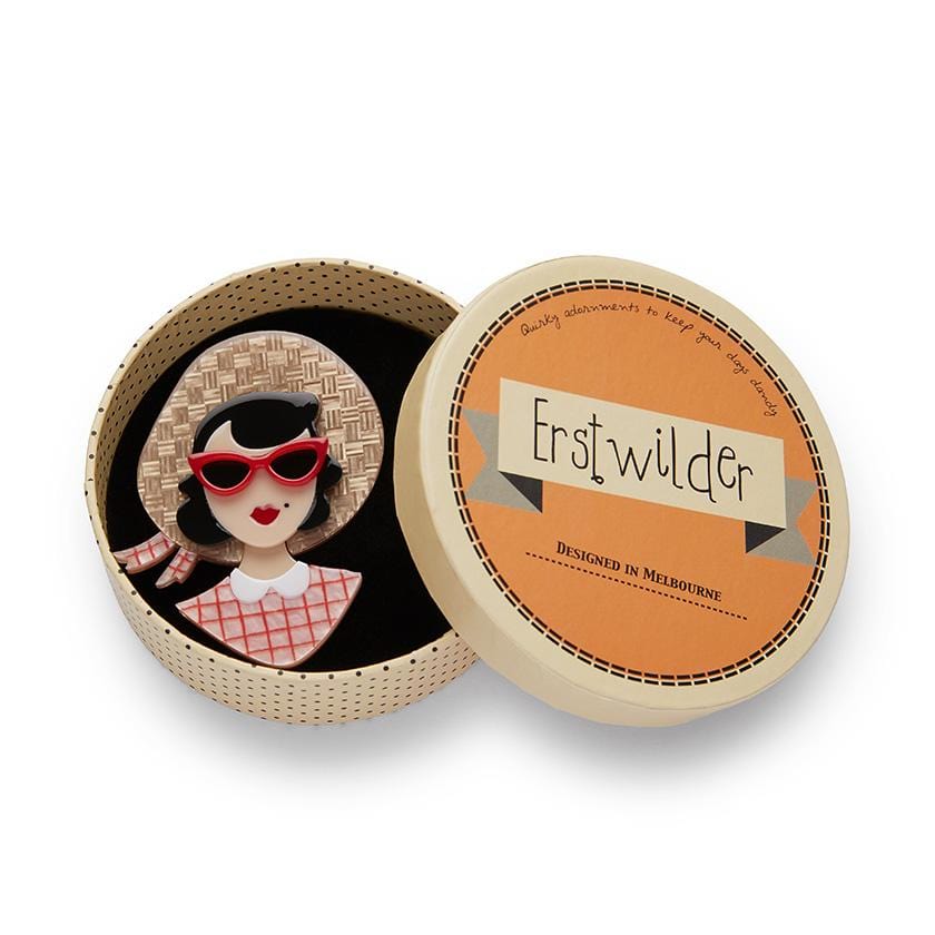 Erstwilder Picnic Portrait Brooch BH6032-9010