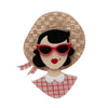 Erstwilder Picnic Portrait Brooch BH6032-9010