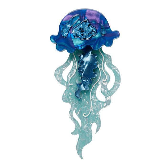 Erstwilder Slippin' Under Jellyfish Brooch BH6637-3132