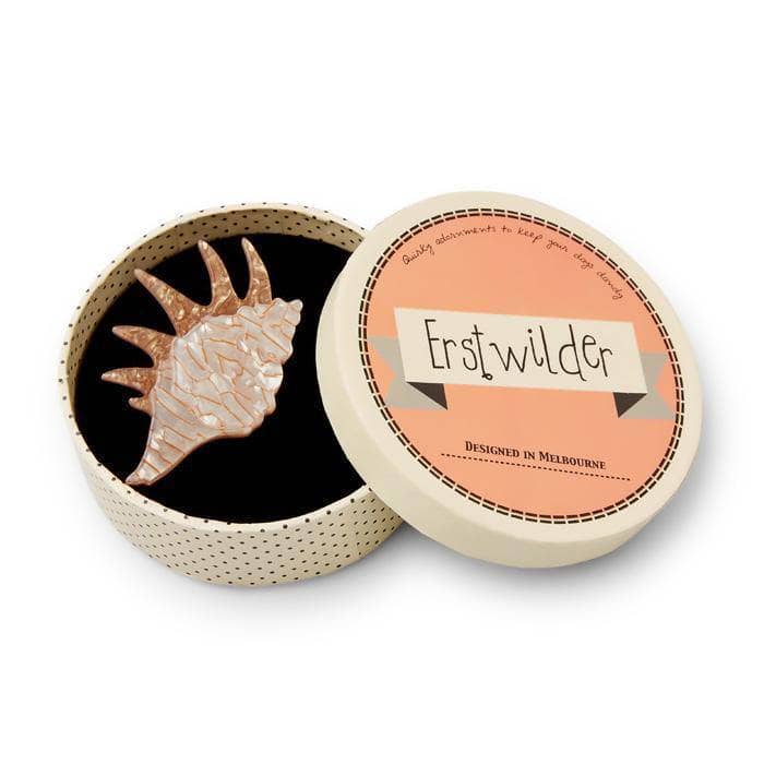 Erstwilder Mobile Home Shell Brooch BH6642-8492