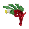 Bouncing Botannical Flower Brooch