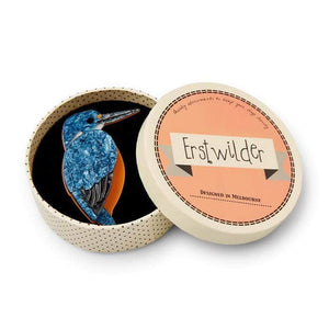 Erstwilder Royal Reeler Kingfisher Brooch BH6666-3061