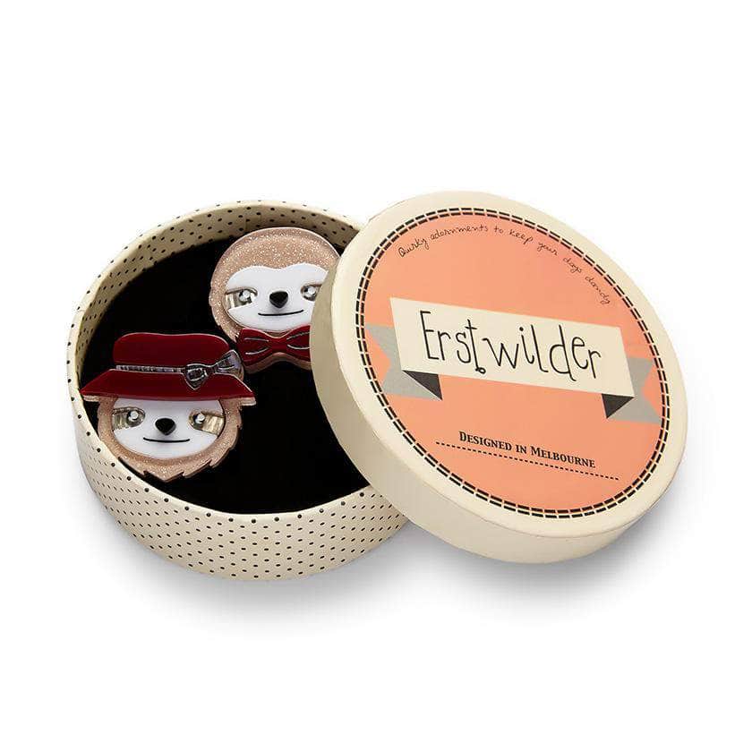 Erstwilder The Slothertons Double Brooch BH6681-8112