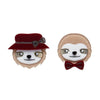 The Slothertons Double Brooch