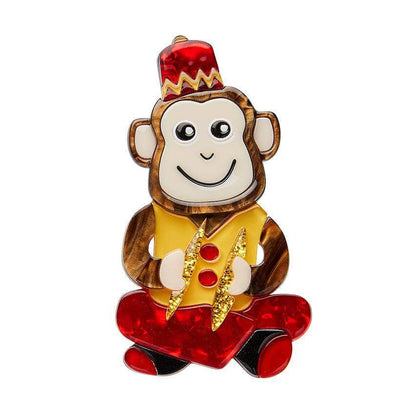 Erstwilder Charley Chimp Brooch BH6699-1060