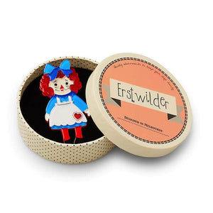 Erstwilder Raggedy Annie Doll Brooch BH6709-3010