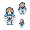 Erstwilder Matryoshka Memories Toy Brooch Set BH6012-3080
