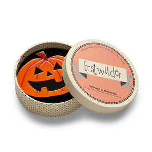 Erstwilder Will-O' The Wisp Pumpkin Brooch BH6737-6170
