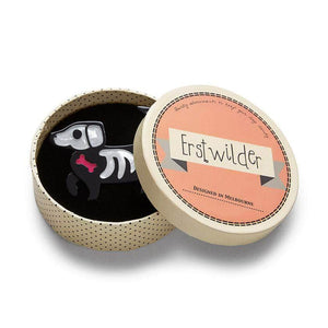 Erstwilder Doggo Darkness Brooch BH6751-7080