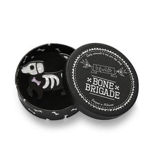 Erstwilder Doggo Darkness Brooch BH6751-8070