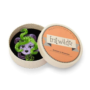 Erstwilder Avert Thy Gaze Brooch BH6765-4050