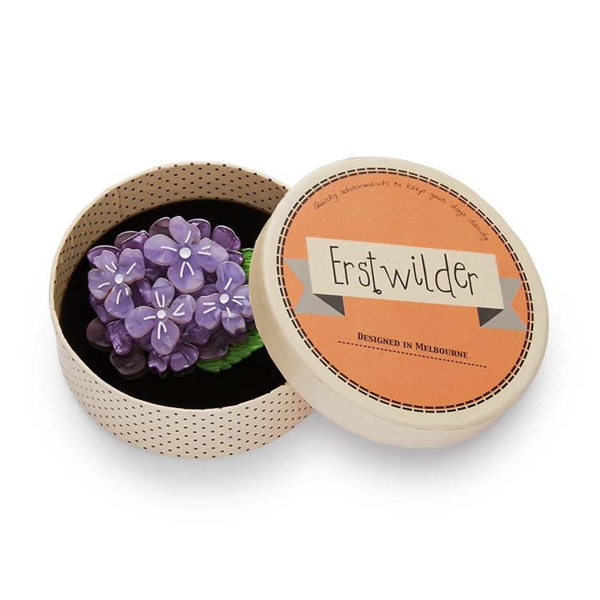 Erstwilder Heartfelt Hydrangea Brooch BH6793-5040