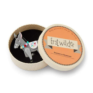 Erstwilder Brave Burro Donkey Brooch BH6825-7100