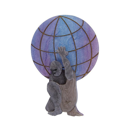 Erstwilder Weight of the World Brooch BH6895-7130