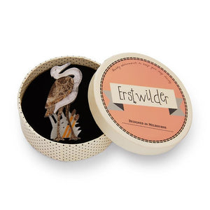 Erstwilder Avian Adore Heron Brooch BH6896-7190
