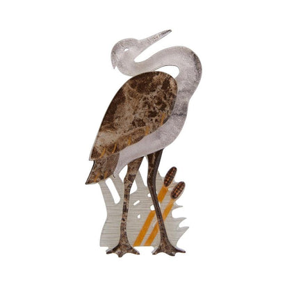 Erstwilder Avian Adore Heron Brooch BH6896-7190
