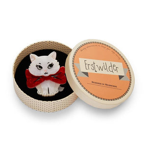 Erstwilder Wrapped Up in Love Kitten Brooch BH6933-8010
