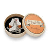 Glitter and Glide Skates Brooch