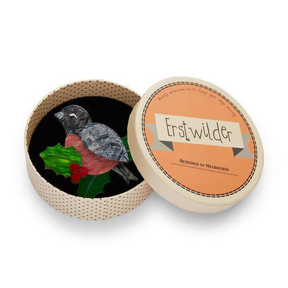 Erstwilder Miss Mistletoe Brooch BH6942-7120