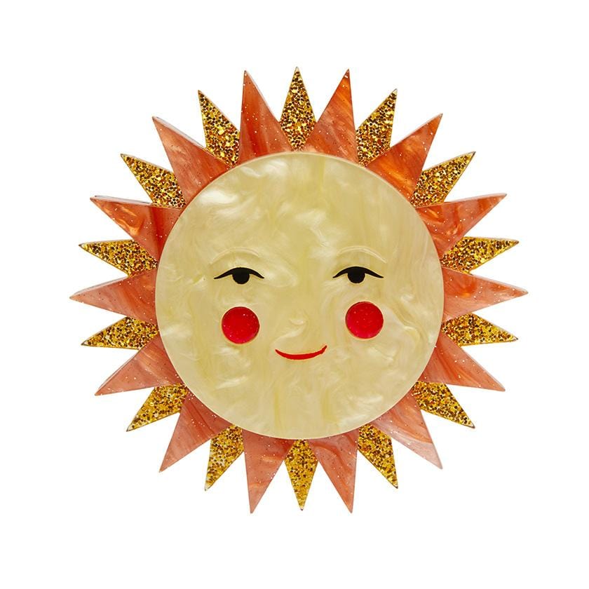 Erstwilder Golden Ray Brooch BH7043-6065
