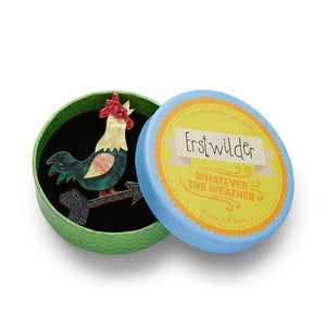 Erstwilder Cockadoodle Doo Brooch BH7050-7060