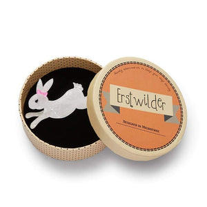 Erstwilder Marshmallow Rabbit Brooch BH7057-8220