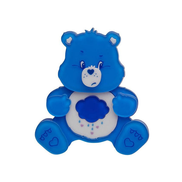 ブルーバイオレットのくまちゃん＆特注カラー☆ハートの韓国ビーズのシンプルピアス♥️ Grumpy Bear™ Brooch – Erstwilder