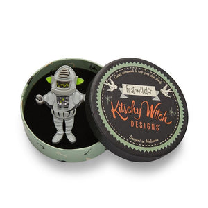 Erstwilder Robert the Rational Robot Brooch BH7121-7100